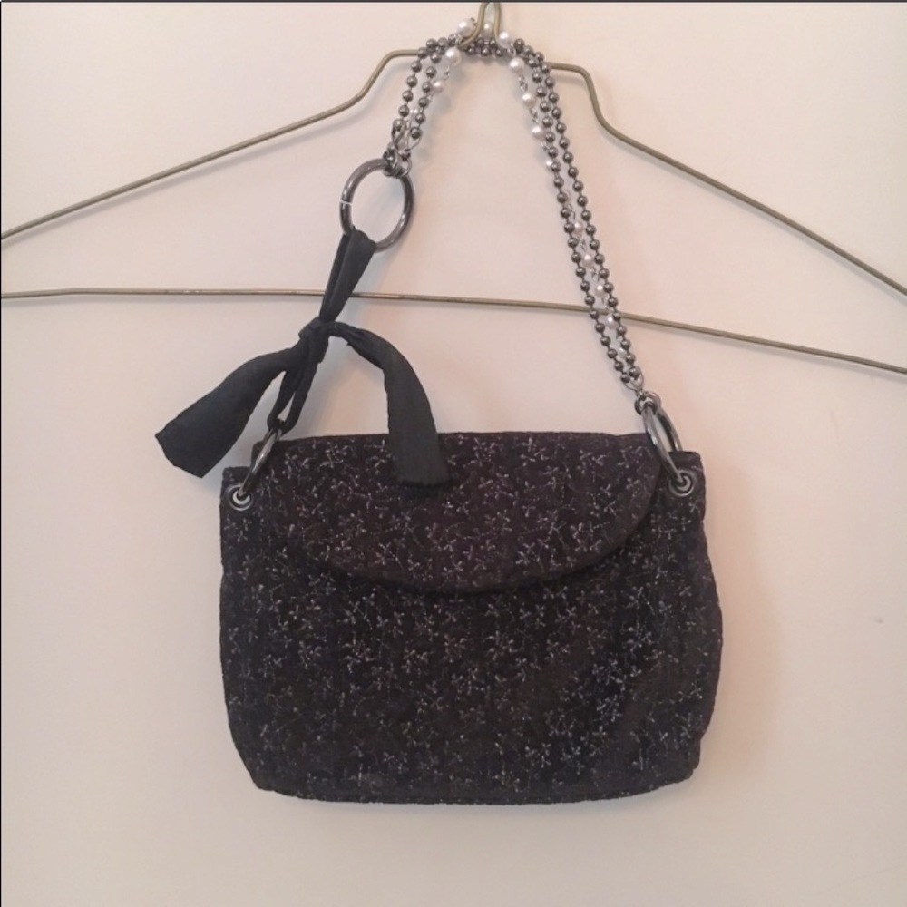 Vintage Black and Silver Gap Purse - Picture 4 of 4